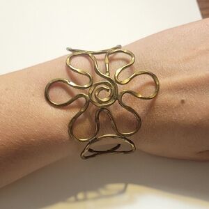 Vintage Flower Gold Wirework Bracelet